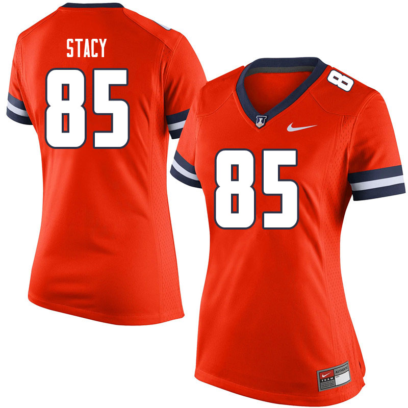 Women #85 Cam Stacy Illinois Fighting Illini College Football Jerseys Sale-Orange